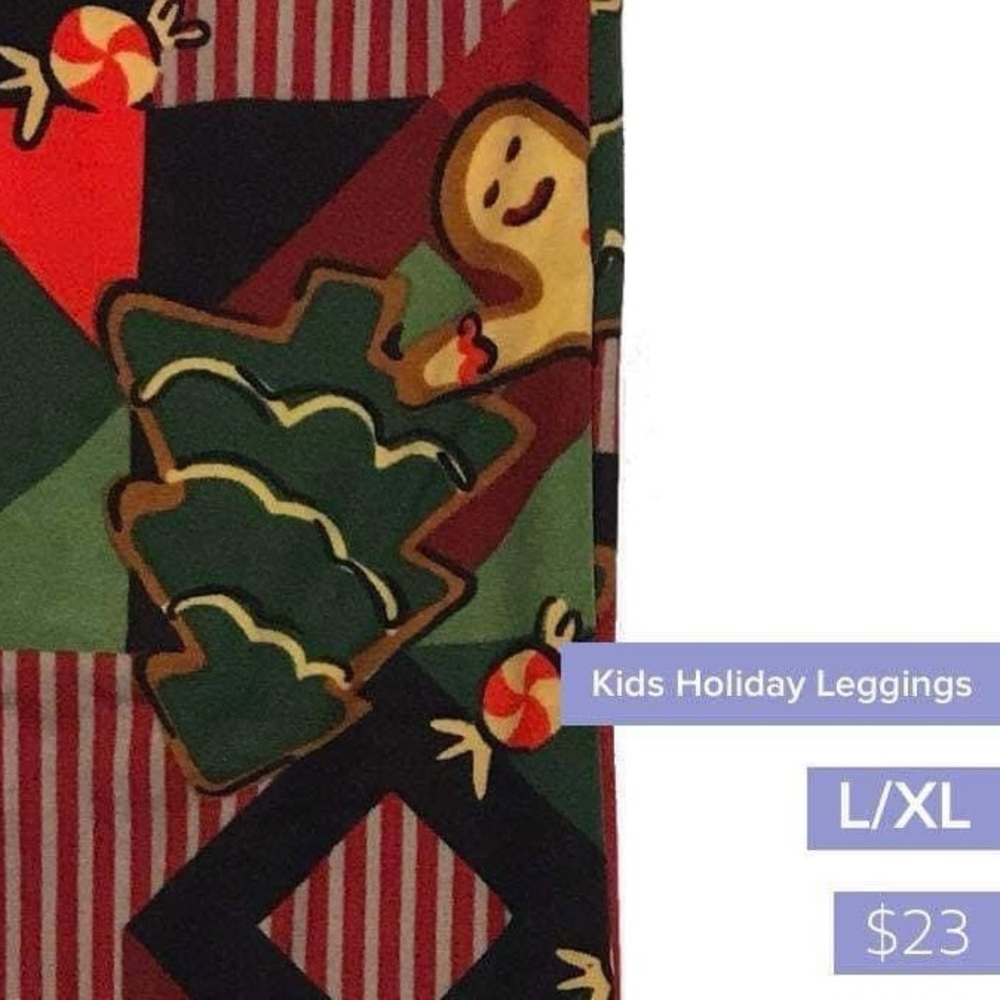 LuLaRoe kids L/XL holiday leggings